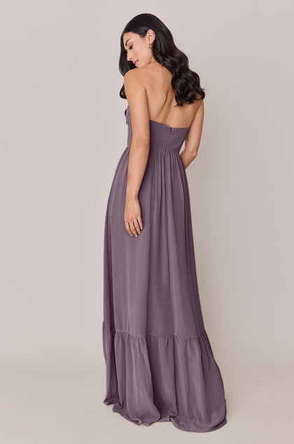 Valentina Chiffon Dress | Made To Order | Wisteria