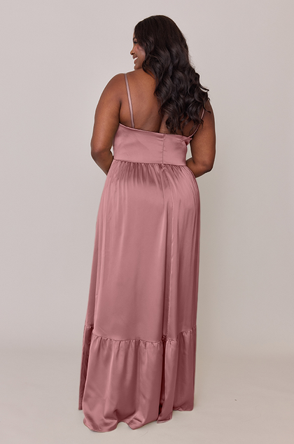 Valentina Satin Dress | Made To Order | Rose Quartz