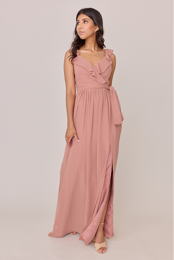 Valerie Chiffon Faux Wrap Dress Valerie Chiffon Faux Wrap Dress