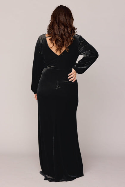 Vera Velvet Dress | Made To Order | Black