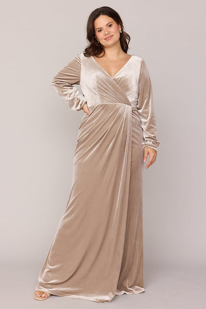 Vera Velvet Dress | Made To Order | Champagne