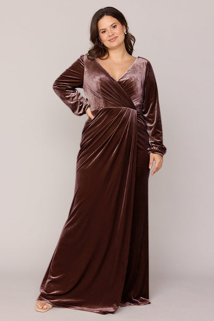 Vera Velvet Dress | Made To Order | Mahogany