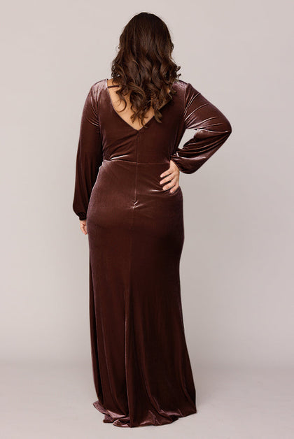 Vera Velvet Dress | Made To Order | Mahogany