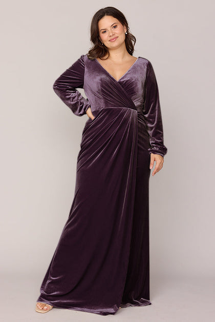 Vera Velvet Dress | Made To Order | Purple