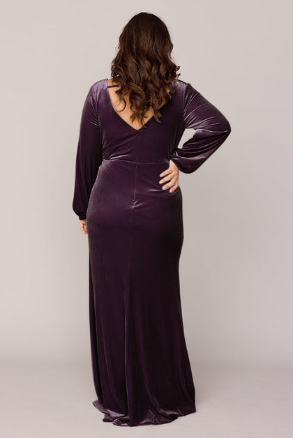 Vera Velvet Dress | Made To Order | Purple
