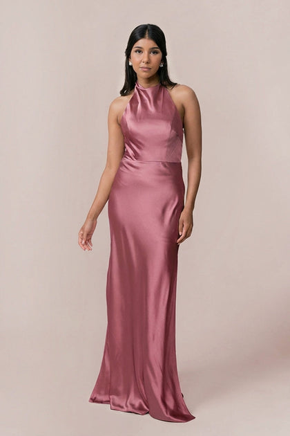 Veronica Satin Dress | Made To Order | Raspberry