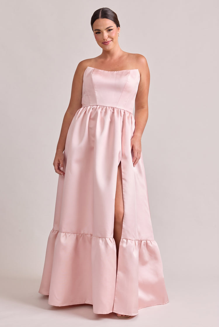 Vienna Mikado Dress | Light Pink
