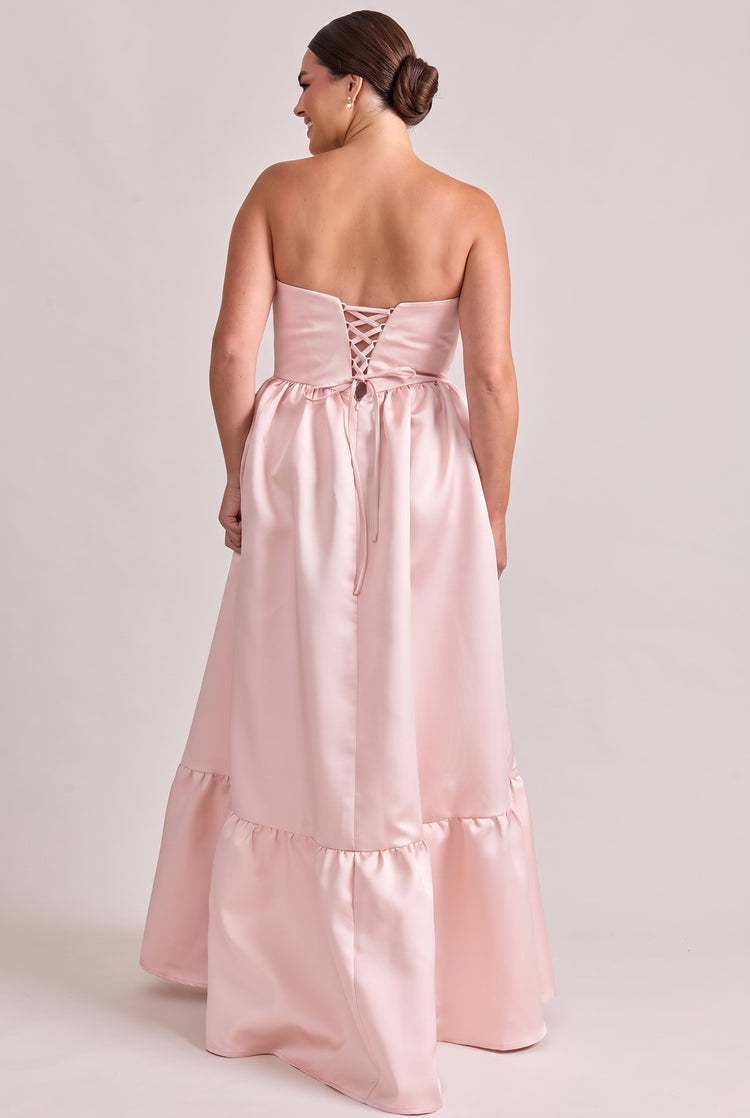 Vienna Mikado Dress | Light Pink