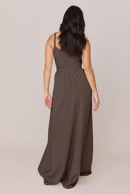 Whitney Crepe Dress | Made To Order | Espresso
