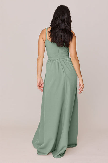 Whitney Crepe Dress | Made To Order | Sage