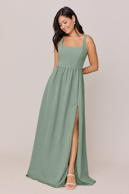 Whitney Crepe Dress | Made To Order | Sage