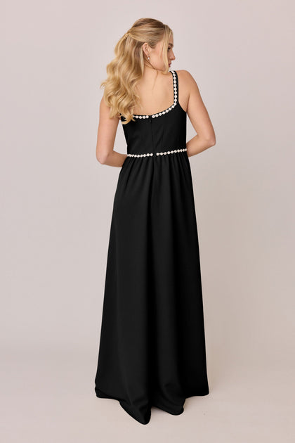 Whitney Luxe Crepe Dress | Made To Order | Black