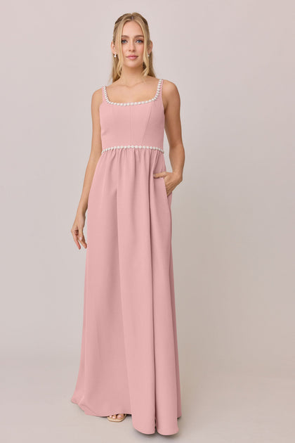 Whitney Luxe Crepe Dress | Made To Order | Blushing Bride
