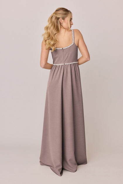 Whitney Luxe Crepe Dress | Made To Order | Latte