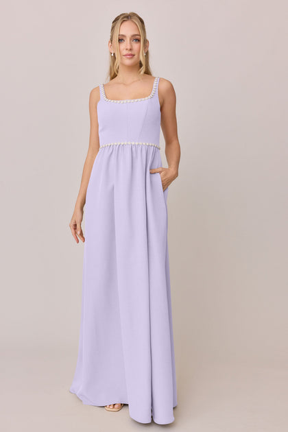 Whitney Luxe Crepe Dress | Made To Order | Light Lavender