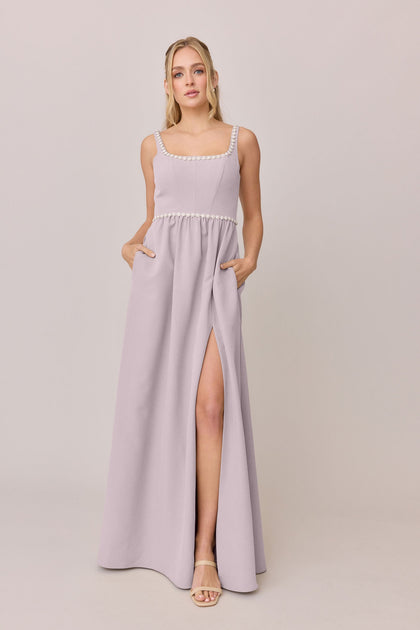 Whitney Luxe Crepe Dress | Made To Order | Lilac