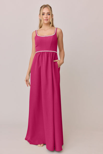 Whitney Luxe Crepe Dress | Made To Order | Malibu Pink