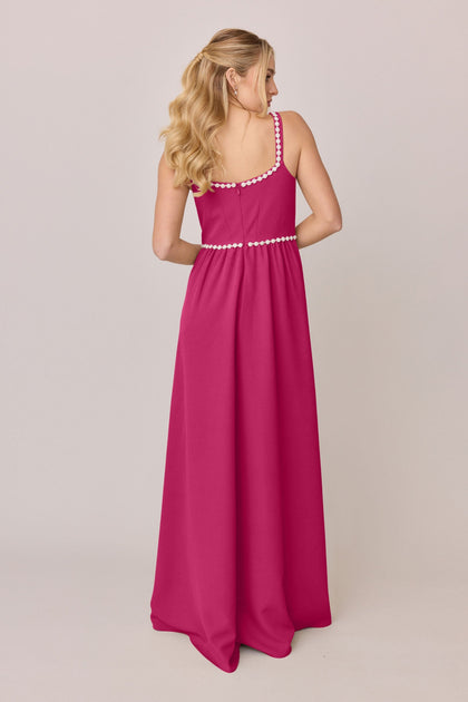 Whitney Luxe Crepe Dress | Made To Order | Malibu Pink