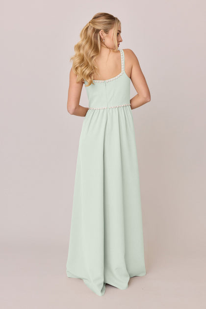 Whitney Luxe Crepe Dress | Made To Order | Pistachio