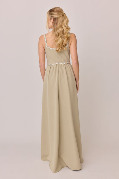 Whitney Luxe Crepe Dress | Made To Order | Sage