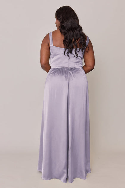 Whitney Satin Dress | Made To Order | Light Lavender
