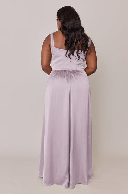 Whitney Satin Dress | Made To Order | Lilac