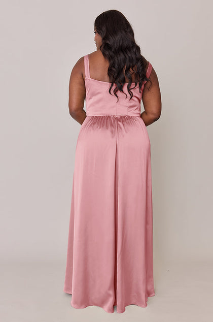 Whitney Satin Dress | Made To Order | Rosette