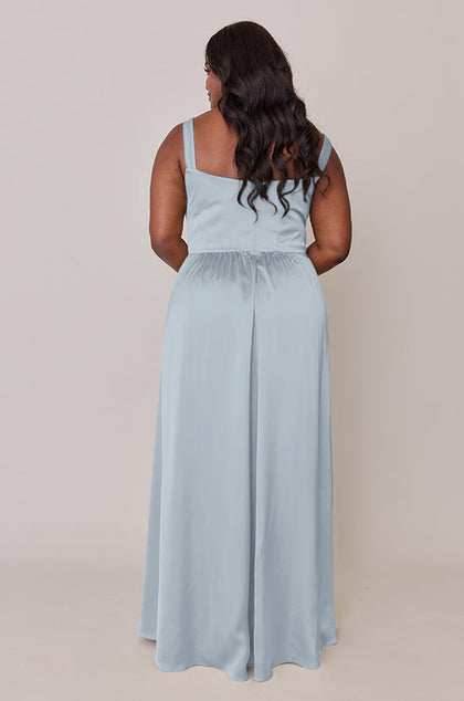 Whitney Satin Dress | Made To Order | Sky Blue