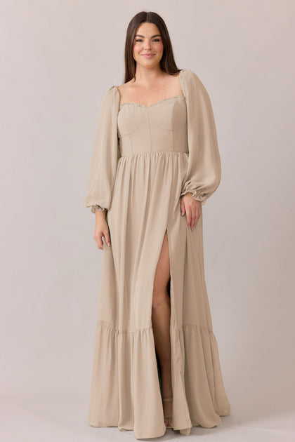 Willa Chiffon Dress | Made To Order | Champagne