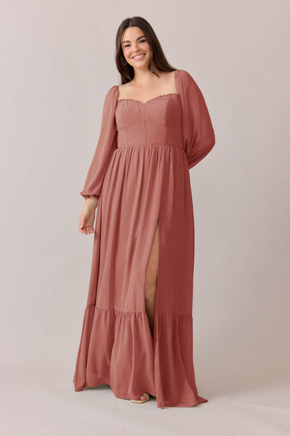 Willa Chiffon Dress | Made To Order | Desert Rose