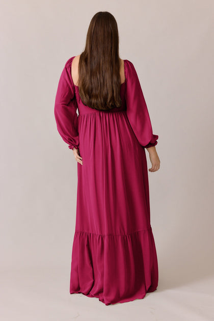 Willa Chiffon Dress | Made To Order | Hot Pink