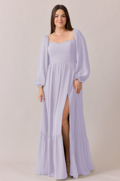 Willa Chiffon Dress | Made To Order | Light Lavender