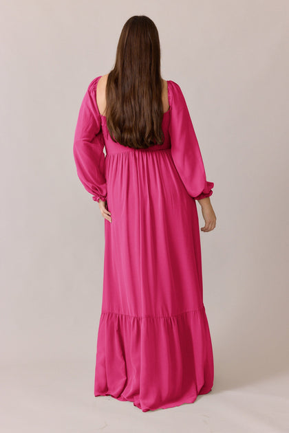 Willa Chiffon Dress | Made To Order | Malibu Pink