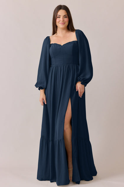 Willa Chiffon Dress | Made To Order | Romantic Blue