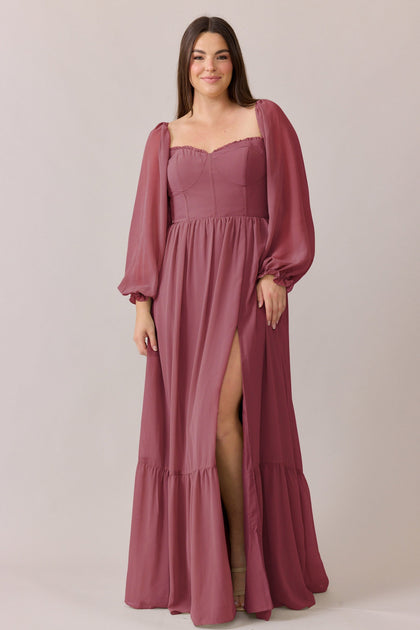 Willa Chiffon Dress | Made To Order | Rosewood