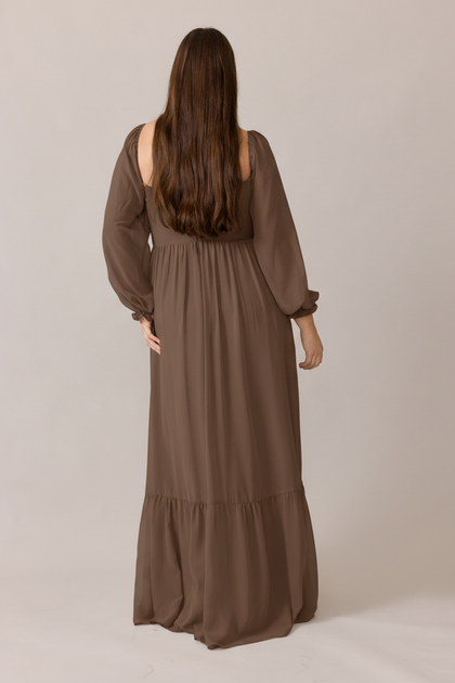 Willa Chiffon Dress | Made To Order | Truffle