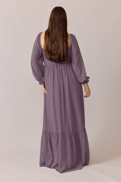 Willa Chiffon Dress | Made To Order | Wisteria