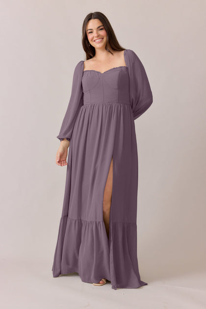 Willa Chiffon Dress | Made To Order | Wisteria