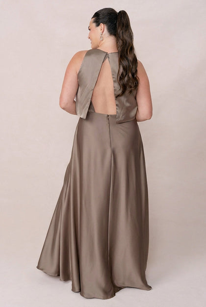 Wren Satin Dress | Made To Order | Truffle