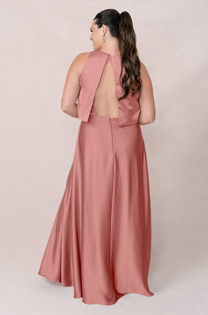 Wren Satin Dress | Made To Order | Desert Rose