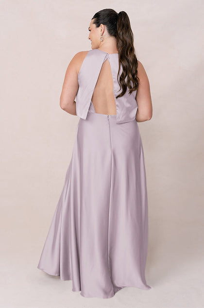 Wren Satin Dress | Made To Order | Lilac