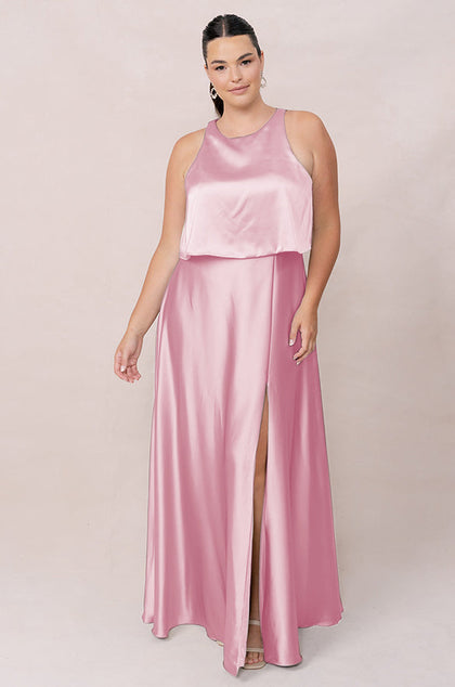 Wren Satin Dress | Made To Order | Perfect Pink