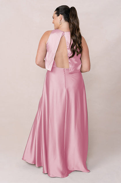 Wren Satin Dress | Made To Order | Perfect Pink