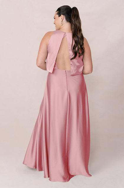 Wren Satin Dress | Made To Order | Rosette