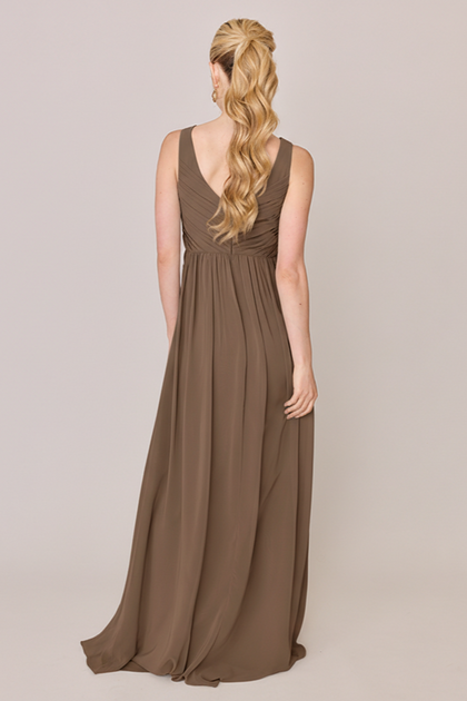 Zoe Chiffon Dress | Made To Order | Truffle