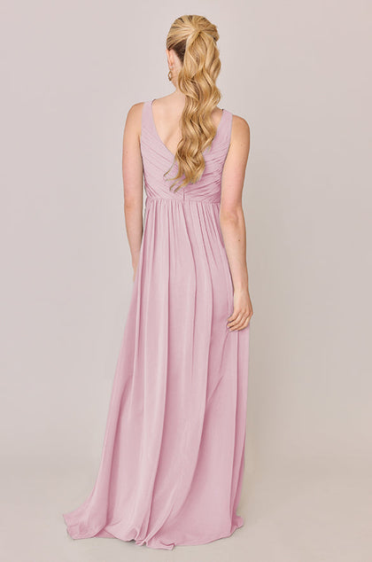 Zoe Chiffon Dress | Made To Order | Blush Pink