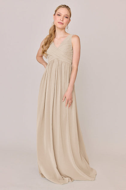 Zoe Chiffon Dress | Made To Order | Champagne