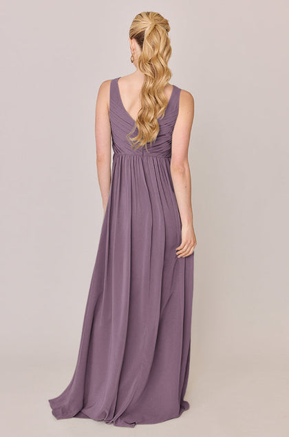 Zoe Chiffon Dress | Made To Order | Dusty Purple