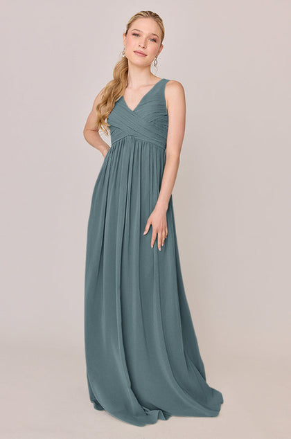Zoe Chiffon Dress | Made To Order | Eucalyptus