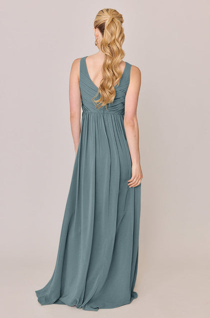 Zoe Chiffon Dress | Made To Order | Eucalyptus